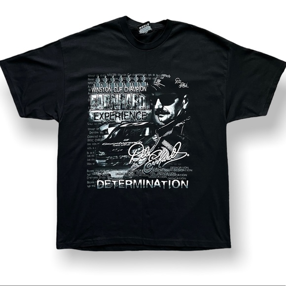 Large Vintage Chase Authentics Dale Earnhardt “Determination” Graphic Tee - Picture 1 of 5